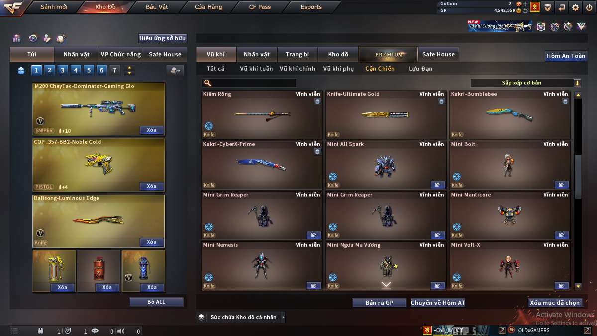 shop acc cf uy tin gia re